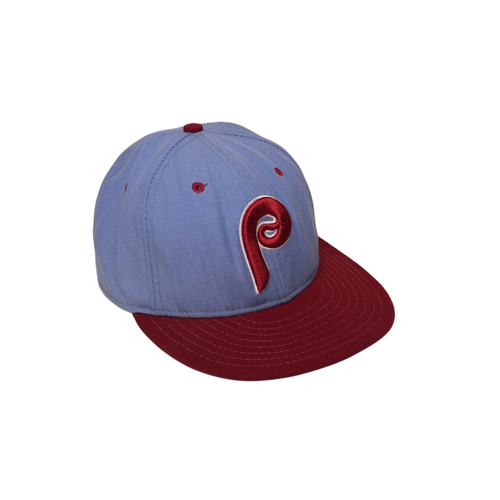 Philadelphia Phillies New Era 59FIFTY Fitted Hat 7 1/4 MLB Blue Cap Authentic